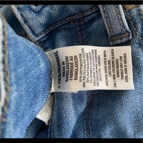 Aeropostale High Waisted Light Blue Skinny Jeans - Picture 3 of 4